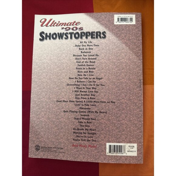 1990's Songbook Ultimate Showstoppers Piano Guitar Vocal 356 Pgs Huge! Brand New - Picture 2 of 9